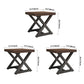 Industrial Square Dining Table Pine Solid Wood Table with Trestle Base Clearhalo ' dining_table' 'Dining Tables & Seating' 'Dining Tables' 'furn' 'furn_dining_table' 'Furniture' 'furniture_dining_table' 'Kitchen & Dining Furniture' 'kitchen&dining_furn' 'kitchen' 'kitchen_dining_table' 3864829