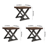 Industrial Square Dining Table Pine Solid Wood Table with Trestle Base Clearhalo ' dining_table' 'Dining Tables & Seating' 'Dining Tables' 'furn' 'furn_dining_table' 'Furniture' 'furniture_dining_table' 'Kitchen & Dining Furniture' 'kitchen&dining_furn' 'kitchen' 'kitchen_dining_table' 3864829