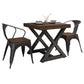 Industrial Square Dining Table Pine Solid Wood Table with Trestle Base Clearhalo ' dining_table' 'Dining Tables & Seating' 'Dining Tables' 'furn' 'furn_dining_table' 'Furniture' 'furniture_dining_table' 'Kitchen & Dining Furniture' 'kitchen&dining_furn' 'kitchen' 'kitchen_dining_table' 3864830