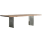 Solid Wood Brown Tone Dining Table Glam Style Double Pedestal Table for Dining Room Clearhalo ' dining_table' 'Dining Tables & Seating' 'Dining Tables' 'furn' 'furn_dining_table' 'Furniture' 'furniture_dining_table' 'Kitchen & Dining Furniture' 'kitchen&dining_furn' 'kitchen' 'kitchen_dining_table' 3864840