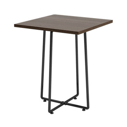 Industrial Style Solid Wood Dinner Room Kitchen Table Brown Sled Base Table for Dining Room Square Without Chairs Clearhalo ' dining_table' 'Dining Tables & Seating' 'Dining Tables' 'furn' 'furn_dining_table' 'Furniture' 'furniture_dining_table' 'Kitchen & Dining Furniture' 'kitchen&dining_furn' 'kitchen' 'kitchen_dining_table' 3864852