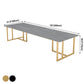 Stone Double Pedestal Table Industrial Dining Table Rectangle for Kitchen Home Clearhalo ' dining_table' 'Dining Tables & Seating' 'Dining Tables' 'furn' 'furn_dining_table' 'Furniture' 'furniture_dining_table' 'Kitchen & Dining Furniture' 'kitchen&dining_furn' 'kitchen' 'kitchen_dining_table' 3864865