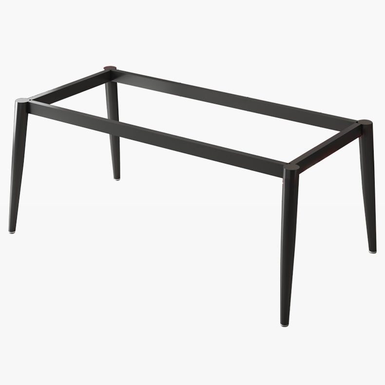 Industrial Sintered Stone Scratch Resistant Dining Table Metallic Base Rectangle Table for Home Clearhalo ' dining_table' 'Dining Tables & Seating' 'Dining Tables' 'furn' 'furn_dining_table' 'Furniture' 'furniture_dining_table' 'Kitchen & Dining Furniture' 'kitchen&dining_furn' 'kitchen' 'kitchen_dining_table' 3864884