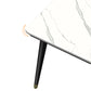 Industrial Sintered Stone Scratch Resistant Dining Table Metallic Base Rectangle Table for Home Clearhalo ' dining_table' 'Dining Tables & Seating' 'Dining Tables' 'furn' 'furn_dining_table' 'Furniture' 'furniture_dining_table' 'Kitchen & Dining Furniture' 'kitchen&dining_furn' 'kitchen' 'kitchen_dining_table' 3864885