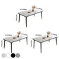 Industrial Sintered Stone Scratch Resistant Dining Table Metallic Base Rectangle Table for Home Clearhalo ' dining_table' 'Dining Tables & Seating' 'Dining Tables' 'furn' 'furn_dining_table' 'Furniture' 'furniture_dining_table' 'Kitchen & Dining Furniture' 'kitchen&dining_furn' 'kitchen' 'kitchen_dining_table' 3864886