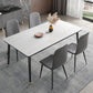 Industrial Sintered Stone Scratch Resistant Dining Table Metallic Base Rectangle Table for Home Clearhalo ' dining_table' 'Dining Tables & Seating' 'Dining Tables' 'furn' 'furn_dining_table' 'Furniture' 'furniture_dining_table' 'Kitchen & Dining Furniture' 'kitchen&dining_furn' 'kitchen' 'kitchen_dining_table' 3864887