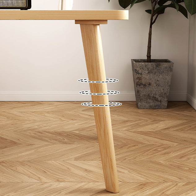 Rectangle Solid Wood Dining Table Modern Rubber Wood Table in Nature with 4 Legs Clearhalo ' dining_table' 'Dining Tables & Seating' 'Dining Tables' 'furn' 'furn_dining_table' 'Furniture' 'furniture_dining_table' 'Kitchen & Dining Furniture' 'kitchen&dining_furn' 'kitchen' 'kitchen_dining_table' 3864897