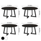 Glam Round Sintered Stone Dining Table Standard Kitchen Dining Table with Double Pedestal Base Clearhalo ' dining_table' 'Dining Tables & Seating' 'Dining Tables' 'furn' 'furn_dining_table' 'Furniture' 'furniture_dining_table' 'Kitchen & Dining Furniture' 'kitchen&dining_furn' 'kitchen' 'kitchen_dining_table' 3864925