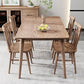 Rectangle Wood in Brown Dining Table Modern Ash Table with 4 Legs for Restaurant Clearhalo ' dining_table' 'Dining Tables & Seating' 'Dining Tables' 'furn' 'furn_dining_table' 'Furniture' 'furniture_dining_table' 'Kitchen & Dining Furniture' 'kitchen&dining_furn' 'kitchen' 'kitchen_dining_table' 3864950