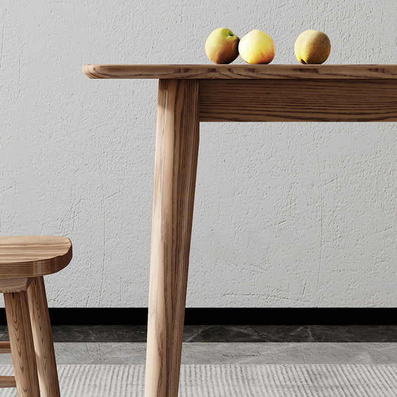 Rectangle Wood in Brown Dining Table Modern Ash Table with 4 Legs for Restaurant Clearhalo ' dining_table' 'Dining Tables & Seating' 'Dining Tables' 'furn' 'furn_dining_table' 'Furniture' 'furniture_dining_table' 'Kitchen & Dining Furniture' 'kitchen&dining_furn' 'kitchen' 'kitchen_dining_table' 3864954