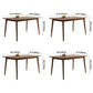 Rectangle Wood in Brown Dining Table Modern Ash Table with 4 Legs for Restaurant Clearhalo ' dining_table' 'Dining Tables & Seating' 'Dining Tables' 'furn' 'furn_dining_table' 'Furniture' 'furniture_dining_table' 'Kitchen & Dining Furniture' 'kitchen&dining_furn' 'kitchen' 'kitchen_dining_table' 3864958