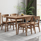 Rectangle Wood in Brown Dining Table Modern Ash Table with 4 Legs for Restaurant Clearhalo ' dining_table' 'Dining Tables & Seating' 'Dining Tables' 'furn' 'furn_dining_table' 'Furniture' 'furniture_dining_table' 'Kitchen & Dining Furniture' 'kitchen&dining_furn' 'kitchen' 'kitchen_dining_table' 3864963