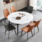 Simplicity Style Stone Table Rectangle 4-foot Dining Table with Drop-Leaf Clearhalo ' dining_table' 'Dining Tables & Seating' 'Dining Tables' 'furn' 'furn_dining_table' 'Furniture' 'furniture_dining_table' 'Kitchen & Dining Furniture' 'kitchen&dining_furn' 'kitchen' 'kitchen_dining_table' 3864965