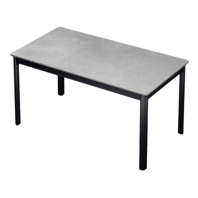 Industrial Style Sintered Stone Dining Table 4 Legs Base Rectangle Table for Home Clearhalo ' dining_table' 'Dining Tables & Seating' 'Dining Tables' 'furn' 'furn_dining_table' 'Furniture' 'furniture_dining_table' 'Kitchen & Dining Furniture' 'kitchen&dining_furn' 'kitchen' 'kitchen_dining_table' 3864982