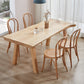 Glam Standard Khaki Dining Table Solid Wood Rectangle Shape Dining Table for Kitchen Clearhalo ' dining_table' 'Dining Tables & Seating' 'Dining Tables' 'furn' 'furn_dining_table' 'Furniture' 'furniture_dining_table' 'Kitchen & Dining Furniture' 'kitchen&dining_furn' 'kitchen' 'kitchen_dining_table' 3864999