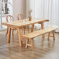 Glam Standard Khaki Dining Table Solid Wood Rectangle Shape Dining Table for Kitchen Clearhalo ' dining_table' 'Dining Tables & Seating' 'Dining Tables' 'furn' 'furn_dining_table' 'Furniture' 'furniture_dining_table' 'Kitchen & Dining Furniture' 'kitchen&dining_furn' 'kitchen' 'kitchen_dining_table' 3865002