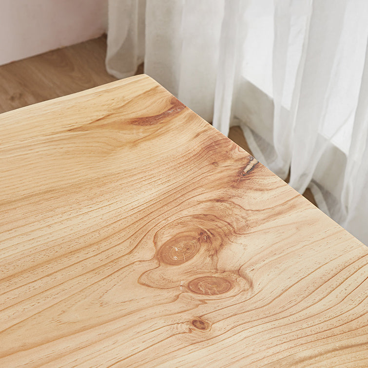 Glam Standard Khaki Dining Table Solid Wood Rectangle Shape Dining Table for Kitchen Clearhalo ' dining_table' 'Dining Tables & Seating' 'Dining Tables' 'furn' 'furn_dining_table' 'Furniture' 'furniture_dining_table' 'Kitchen & Dining Furniture' 'kitchen&dining_furn' 'kitchen' 'kitchen_dining_table' 3865006