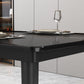 Industrial Style Home Sintered Stone Dining Table Rectangle Shape Table with 4 Legs Base Clearhalo ' dining_table' 'Dining Tables & Seating' 'Dining Tables' 'furn' 'furn_dining_table' 'Furniture' 'furniture_dining_table' 'Kitchen & Dining Furniture' 'kitchen&dining_furn' 'kitchen' 'kitchen_dining_table' 3865040