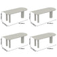 Metal Contemporary Free Form Table Sintered Stone Dining Table for Home Clearhalo ' dining_table' 'Dining Tables & Seating' 'Dining Tables' 'furn' 'furn_dining_table' 'Furniture' 'furniture_dining_table' 'Kitchen & Dining Furniture' 'kitchen&dining_furn' 'kitchen' 'kitchen_dining_table' 3865055