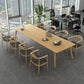Glam Khaki Solid Wood Dining Table Standard Rectangle Shape Dining Table for Kitchen Clearhalo ' dining_table' 'Dining Tables & Seating' 'Dining Tables' 'furn' 'furn_dining_table' 'Furniture' 'furniture_dining_table' 'Kitchen & Dining Furniture' 'kitchen&dining_furn' 'kitchen' 'kitchen_dining_table' 3865066