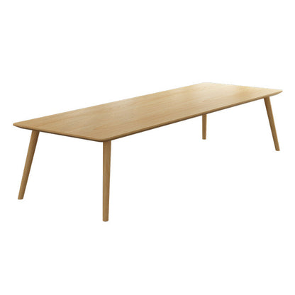 Glam Khaki Solid Wood Dining Table Standard Rectangle Shape Dining Table for Kitchen Without Chairs Clearhalo ' dining_table' 'Dining Tables & Seating' 'Dining Tables' 'furn' 'furn_dining_table' 'Furniture' 'furniture_dining_table' 'Kitchen & Dining Furniture' 'kitchen&dining_furn' 'kitchen' 'kitchen_dining_table' 3865070