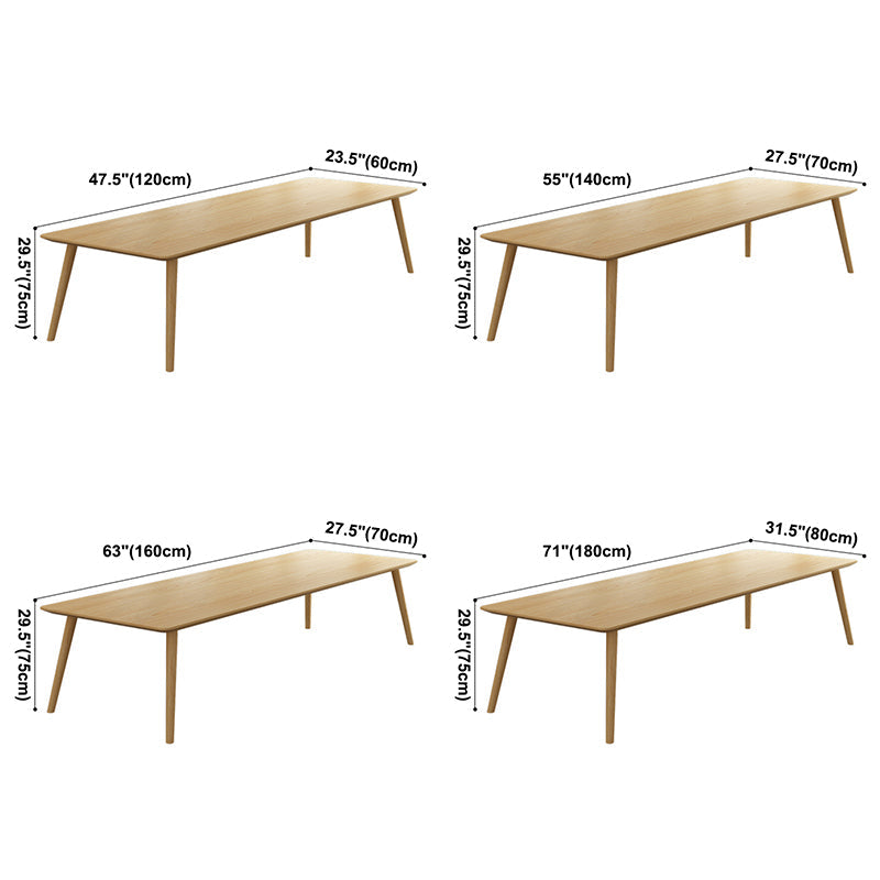 Glam Khaki Solid Wood Dining Table Standard Rectangle Shape Dining Table for Kitchen Clearhalo ' dining_table' 'Dining Tables & Seating' 'Dining Tables' 'furn' 'furn_dining_table' 'Furniture' 'furniture_dining_table' 'Kitchen & Dining Furniture' 'kitchen&dining_furn' 'kitchen' 'kitchen_dining_table' 3865075