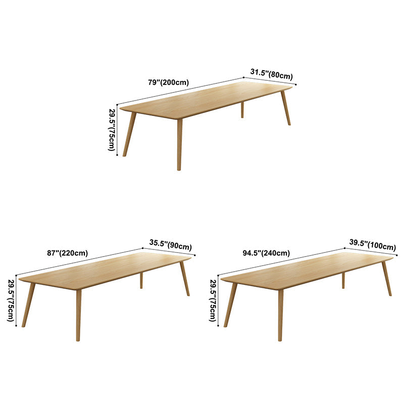 Glam Khaki Solid Wood Dining Table Standard Rectangle Shape Dining Table for Kitchen Clearhalo ' dining_table' 'Dining Tables & Seating' 'Dining Tables' 'furn' 'furn_dining_table' 'Furniture' 'furniture_dining_table' 'Kitchen & Dining Furniture' 'kitchen&dining_furn' 'kitchen' 'kitchen_dining_table' 3865076