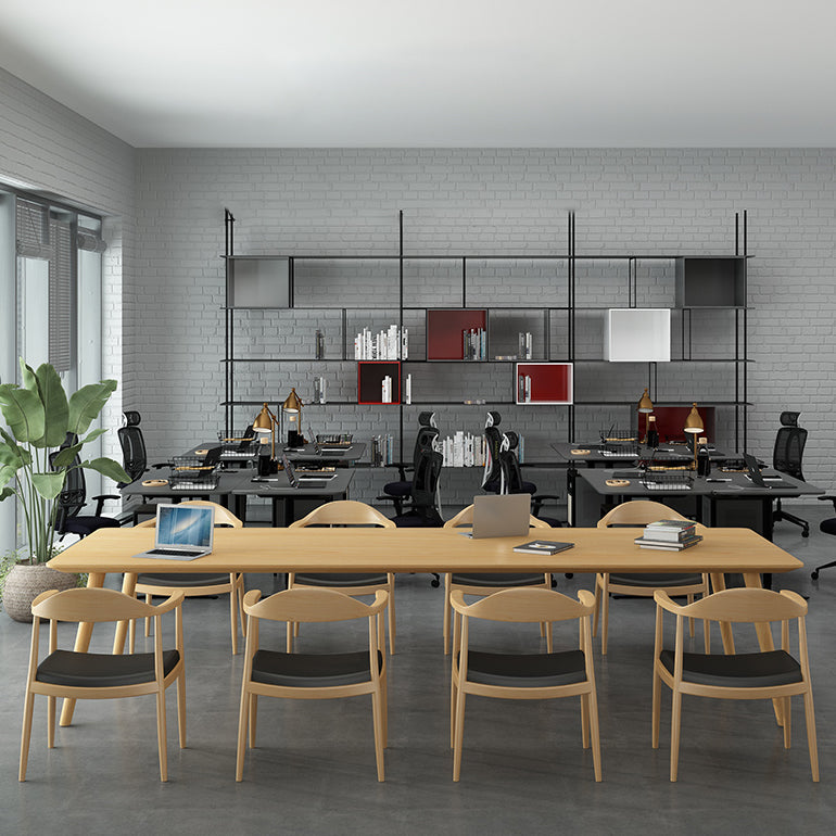 Glam Khaki Solid Wood Dining Table Standard Rectangle Shape Dining Table for Kitchen Clearhalo ' dining_table' 'Dining Tables & Seating' 'Dining Tables' 'furn' 'furn_dining_table' 'Furniture' 'furniture_dining_table' 'Kitchen & Dining Furniture' 'kitchen&dining_furn' 'kitchen' 'kitchen_dining_table' 3865077