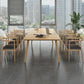 Glam Khaki Solid Wood Dining Table Standard Rectangle Shape Dining Table for Kitchen Clearhalo ' dining_table' 'Dining Tables & Seating' 'Dining Tables' 'furn' 'furn_dining_table' 'Furniture' 'furniture_dining_table' 'Kitchen & Dining Furniture' 'kitchen&dining_furn' 'kitchen' 'kitchen_dining_table' 3865078