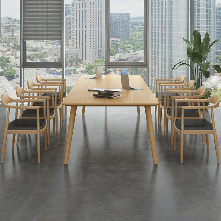 Glam Khaki Solid Wood Dining Table Standard Rectangle Shape Dining Table for Kitchen Clearhalo ' dining_table' 'Dining Tables & Seating' 'Dining Tables' 'furn' 'furn_dining_table' 'Furniture' 'furniture_dining_table' 'Kitchen & Dining Furniture' 'kitchen&dining_furn' 'kitchen' 'kitchen_dining_table' 3865078