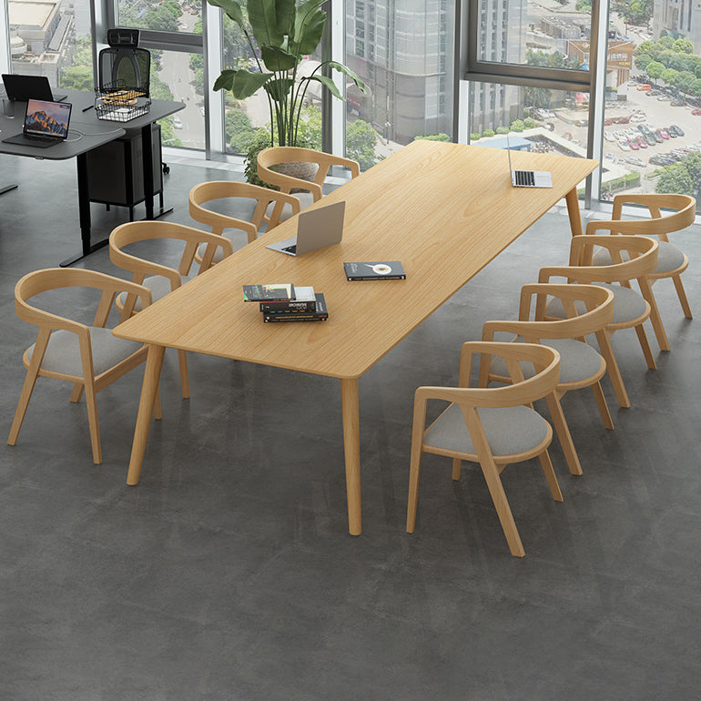 Glam Khaki Solid Wood Dining Table Standard Rectangle Shape Dining Table for Kitchen Clearhalo ' dining_table' 'Dining Tables & Seating' 'Dining Tables' 'furn' 'furn_dining_table' 'Furniture' 'furniture_dining_table' 'Kitchen & Dining Furniture' 'kitchen&dining_furn' 'kitchen' 'kitchen_dining_table' 3865080