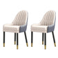 Glam Wood Dining Room Chairs Faux Leather Dining Arm Chairs for Home Use (Set of 2) White-Gray Clearhalo ' kitchen&dining_furn' 'Dining Chairs' 'Dining Tables & Seating' 'dining_chair' 'furn' 'furn_dining_chair' 'Furniture' 'furniture_dining_chair' 'Kitchen & Dining Furniture' 'kitchen' 3870603