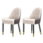 Glam Wood Dining Room Chairs Faux Leather Dining Arm Chairs for Home Use (Set of 2) White-Brown Clearhalo ' kitchen&dining_furn' 'Dining Chairs' 'Dining Tables & Seating' 'dining_chair' 'furn' 'furn_dining_chair' 'Furniture' 'furniture_dining_chair' 'Kitchen & Dining Furniture' 'kitchen' 3870607