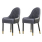 Glam Wood Dining Room Chairs Faux Leather Dining Arm Chairs for Home Use (Set of 2) Gray Black Clearhalo ' kitchen&dining_furn' 'Dining Chairs' 'Dining Tables & Seating' 'dining_chair' 'furn' 'furn_dining_chair' 'Furniture' 'furniture_dining_chair' 'Kitchen & Dining Furniture' 'kitchen' 3870615