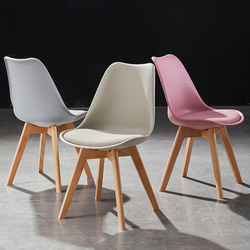 Contemporary Wood Dining Room Chairs Faux Leather Dining Armless Chairs for Home Use Clearhalo ' kitchen&dining_furn' 'Dining Chairs' 'Dining Tables & Seating' 'dining_chair' 'Furniture' 'furniture_dining_chair' 'Kitchen & Dining Furniture' 'kitchen' 3870628