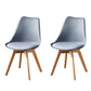 Contemporary Wood Dining Room Chairs Faux Leather Dining Armless Chairs for Home Use Grey Set of 2 Clearhalo ' kitchen&dining_furn' 'Dining Chairs' 'Dining Tables & Seating' 'dining_chair' 'Furniture' 'furniture_dining_chair' 'Kitchen & Dining Furniture' 'kitchen' 3870634