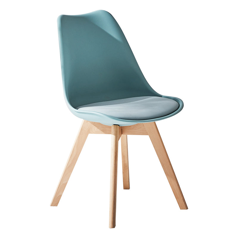 Contemporary Wood Dining Room Chairs Faux Leather Dining Armless Chairs for Home Use Clearhalo ' kitchen&dining_furn' 'Dining Chairs' 'Dining Tables & Seating' 'dining_chair' 'Furniture' 'furniture_dining_chair' 'Kitchen & Dining Furniture' 'kitchen' 3870635