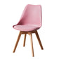 Contemporary Wood Dining Room Chairs Faux Leather Dining Armless Chairs for Home Use Pink 1 Piece Clearhalo ' kitchen&dining_furn' 'Dining Chairs' 'Dining Tables & Seating' 'dining_chair' 'Furniture' 'furniture_dining_chair' 'Kitchen & Dining Furniture' 'kitchen' 3870638