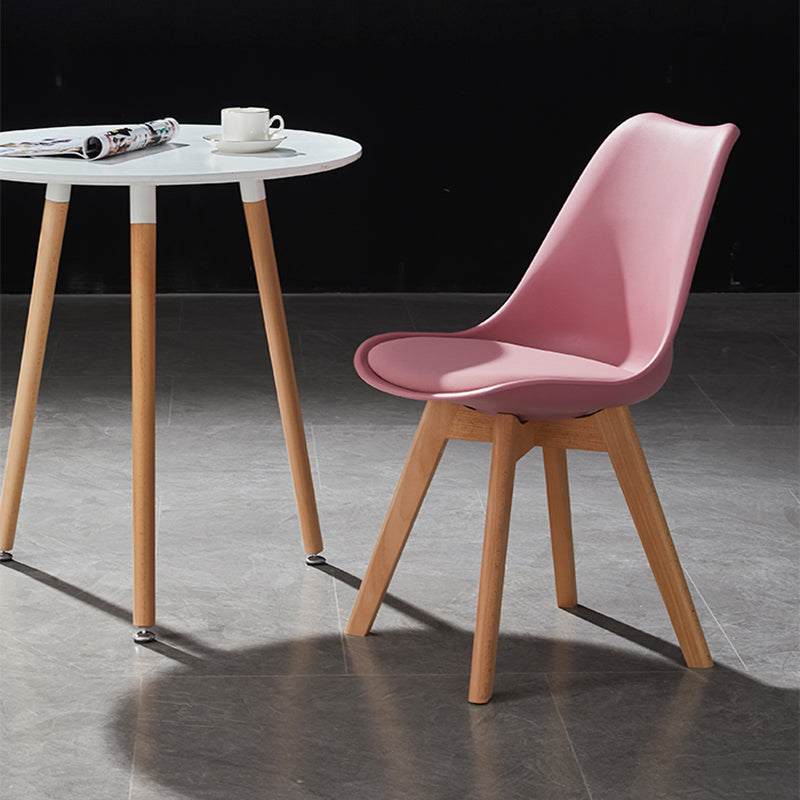 Contemporary Wood Dining Room Chairs Faux Leather Dining Armless Chairs for Home Use Clearhalo ' kitchen&dining_furn' 'Dining Chairs' 'Dining Tables & Seating' 'dining_chair' 'Furniture' 'furniture_dining_chair' 'Kitchen & Dining Furniture' 'kitchen' 3870643