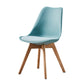 Contemporary Wood Dining Room Chairs Faux Leather Dining Armless Chairs for Home Use Light Blue 1 Piece Clearhalo ' kitchen&dining_furn' 'Dining Chairs' 'Dining Tables & Seating' 'dining_chair' 'Furniture' 'furniture_dining_chair' 'Kitchen & Dining Furniture' 'kitchen' 3870662