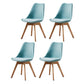 Contemporary Wood Dining Room Chairs Faux Leather Dining Armless Chairs for Home Use Light Blue Set of 4 Clearhalo ' kitchen&dining_furn' 'Dining Chairs' 'Dining Tables & Seating' 'dining_chair' 'Furniture' 'furniture_dining_chair' 'Kitchen & Dining Furniture' 'kitchen' 3870664