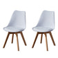 Contemporary Wood Dining Room Chairs Faux Leather Dining Armless Chairs for Home Use White Set of 2 Clearhalo ' kitchen&dining_furn' 'Dining Chairs' 'Dining Tables & Seating' 'dining_chair' 'Furniture' 'furniture_dining_chair' 'Kitchen & Dining Furniture' 'kitchen' 3870666