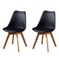 Contemporary Wood Dining Room Chairs Faux Leather Dining Armless Chairs for Home Use Black Set of 2 Clearhalo ' kitchen&dining_furn' 'Dining Chairs' 'Dining Tables & Seating' 'dining_chair' 'Furniture' 'furniture_dining_chair' 'Kitchen & Dining Furniture' 'kitchen' 3870672