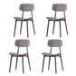 Scandinavian Armless Dining Chairs Plastic Open Back Side Chair (Set of 4) Grey Clearhalo ' kitchen&dining_furn' 'Dining Chairs' 'Dining Tables & Seating' 'dining_chair' 'furn' 'furn_dining_chair' 'Furniture' 'furniture_dining_chair' 'Kitchen & Dining Furniture' 'kitchen' 3870681