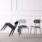 Scandinavian Armless Dining Chairs Plastic Open Back Side Chair (Set of 4) Clearhalo ' kitchen&dining_furn' 'Dining Chairs' 'Dining Tables & Seating' 'dining_chair' 'furn' 'furn_dining_chair' 'Furniture' 'furniture_dining_chair' 'Kitchen & Dining Furniture' 'kitchen' 3870683