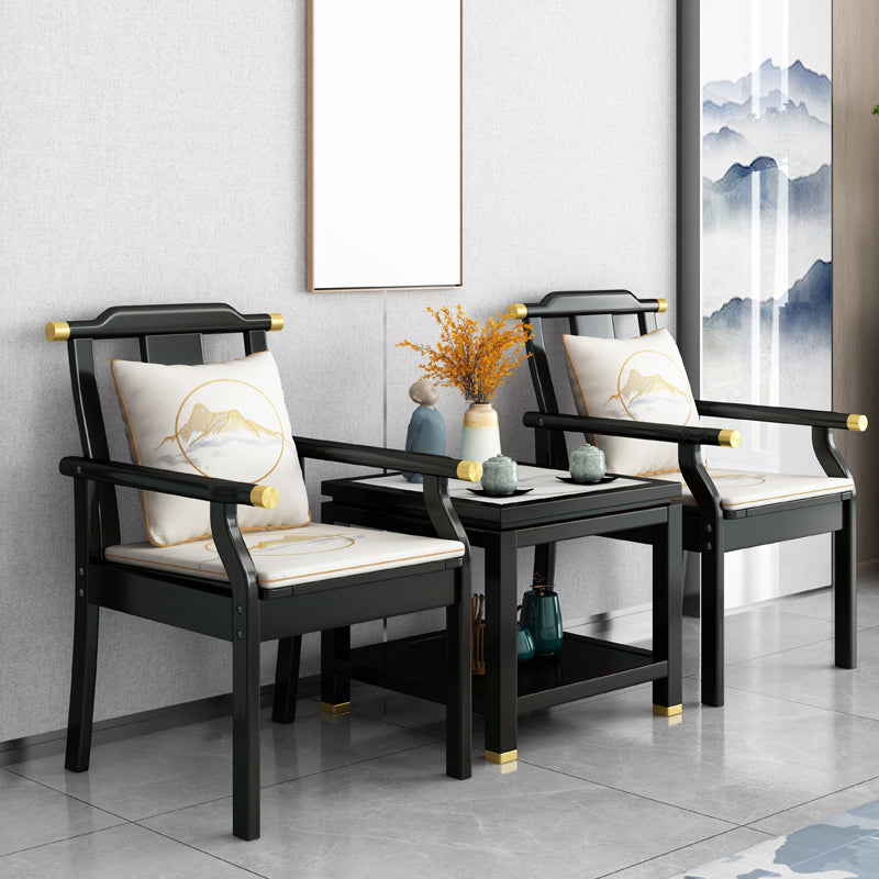 Traditional Dining Armchair Slat Back Arm Single Dining Chair with Wood Legs Clearhalo ' kitchen&dining_furn' 'Dining Chairs' 'Dining Tables & Seating' 'dining_chair' 'furn' 'furn_dining_chair' 'Furniture' 'furniture_dining_chair' 'Kitchen & Dining Furniture' 'kitchen' 3870699