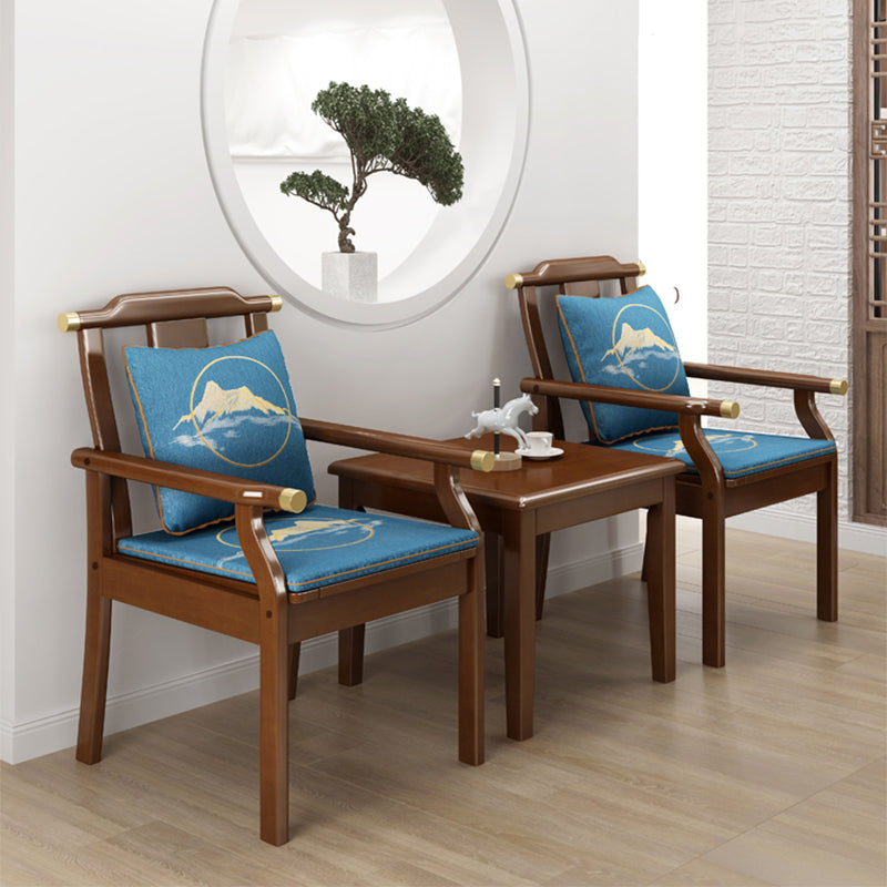 Traditional Dining Armchair Slat Back Arm Single Dining Chair with Wood Legs Clearhalo ' kitchen&dining_furn' 'Dining Chairs' 'Dining Tables & Seating' 'dining_chair' 'furn' 'furn_dining_chair' 'Furniture' 'furniture_dining_chair' 'Kitchen & Dining Furniture' 'kitchen' 3870703