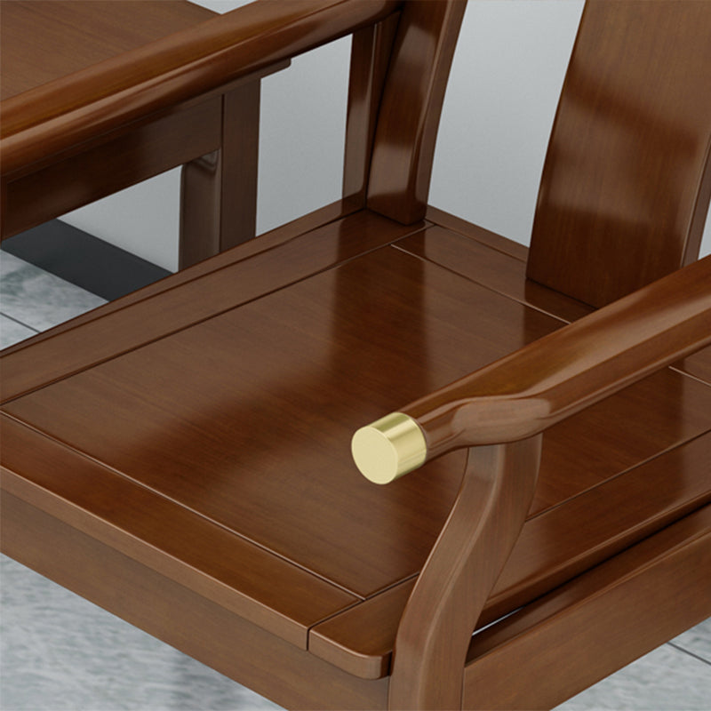 Traditional Dining Armchair Slat Back Arm Single Dining Chair with Wood Legs Clearhalo ' kitchen&dining_furn' 'Dining Chairs' 'Dining Tables & Seating' 'dining_chair' 'furn' 'furn_dining_chair' 'Furniture' 'furniture_dining_chair' 'Kitchen & Dining Furniture' 'kitchen' 3870710