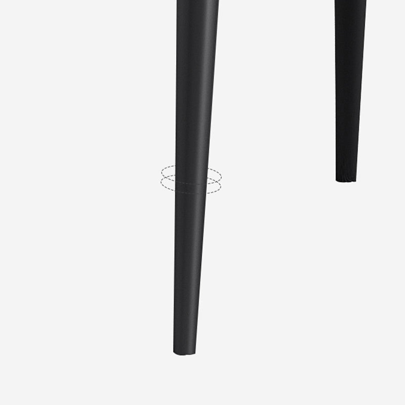 Contemporary Metal Dining Room Chairs Faux Leather Dining Armless Chairs (Set of 4) Clearhalo ' kitchen&dining_furn' 'Dining Chairs' 'Dining Tables & Seating' 'dining_chair' 'furn' 'furn_dining_chair' 'Furniture' 'furniture_dining_chair' 'Kitchen & Dining Furniture' 'kitchen' 3870729