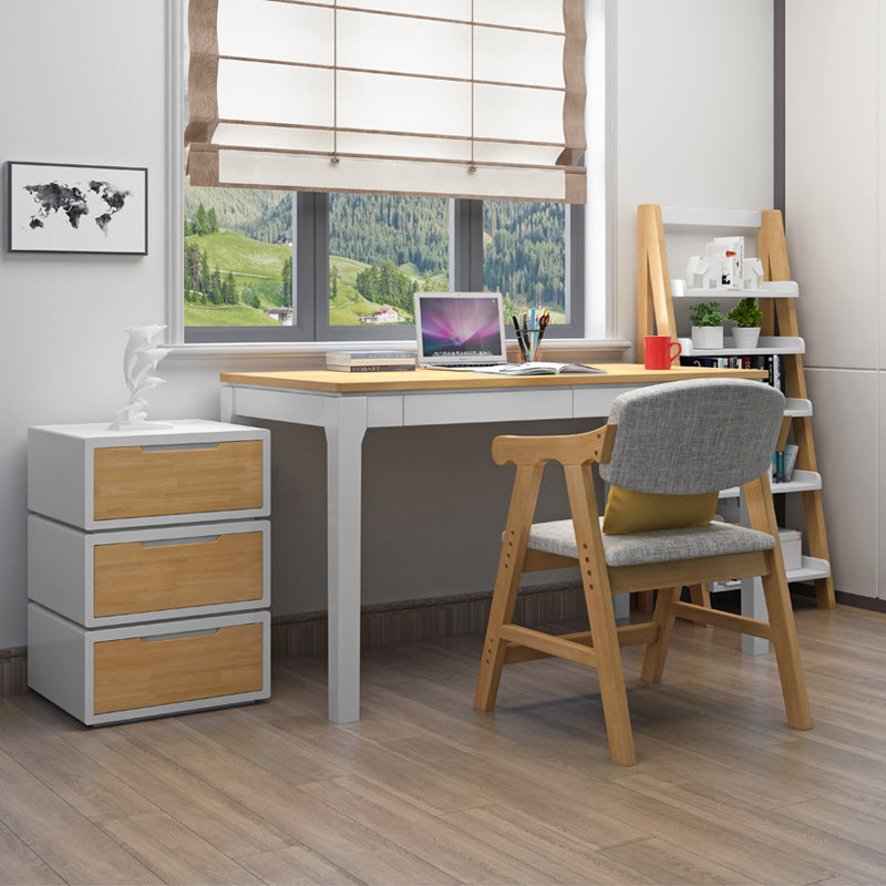 Open Back Dining Armchair Upholstered Arm Single Dining Chair with Wood Legs Clearhalo ' kitchen&dining_furn' 'Dining Chairs' 'Dining Tables & Seating' 'dining_chair' 'furn' 'furn_dining_chair' 'Furniture' 'furniture_dining_chair' 'Kitchen & Dining Furniture' 'kitchen' 3870735